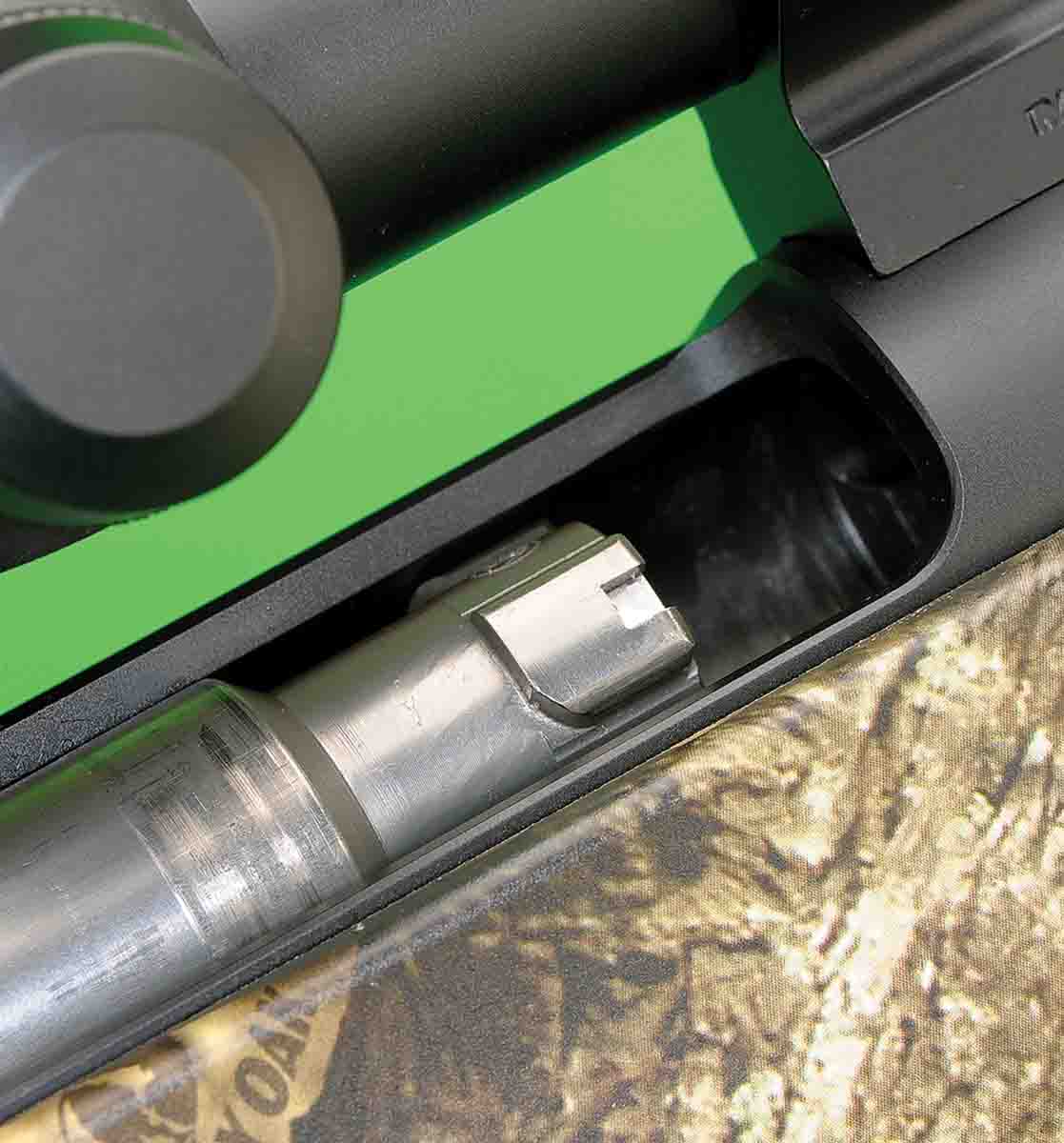 Internal machining and a bolt that clears the detachable magazine help allow for smooth loading or extracting of cartridges.